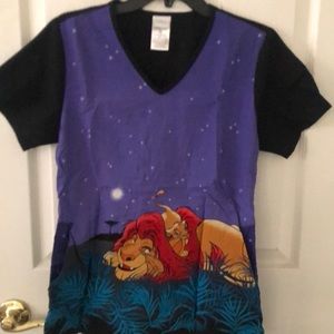 Disney Lion King scrub top